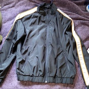 forever 21 windbreaker black jacket